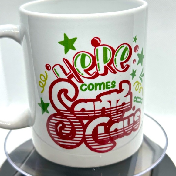 Double-Sided ‘Cookies for Santa’ & ‘Here Comes Santa Claus’ Christmas Mug - Picture 1 of 3